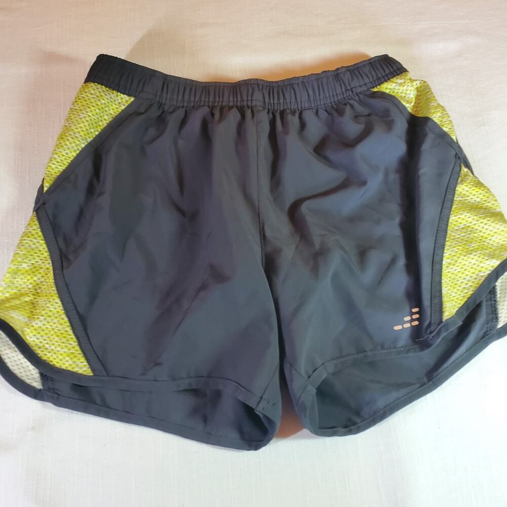 BCG Womens Size Medium M Gray Athletic Running Shorts Gym Workout Activewear
